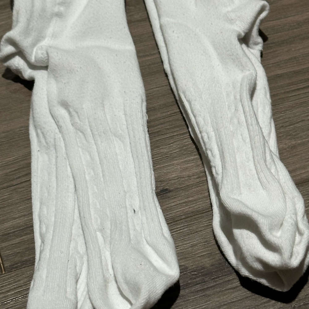 Source Unknown White Baby Tights - Pair - Picture 5 of 6